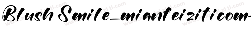 Blush Smile_mianfeiziticom字体转换